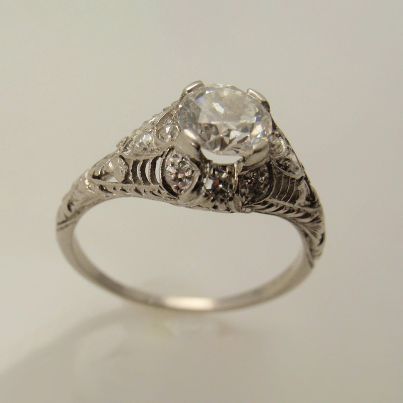 Custom Vintage Engagement Ring