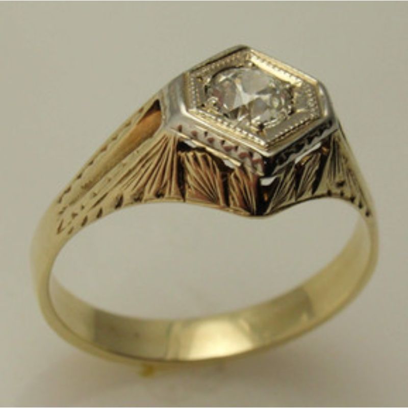 Custom Vintage Solitaire Ring