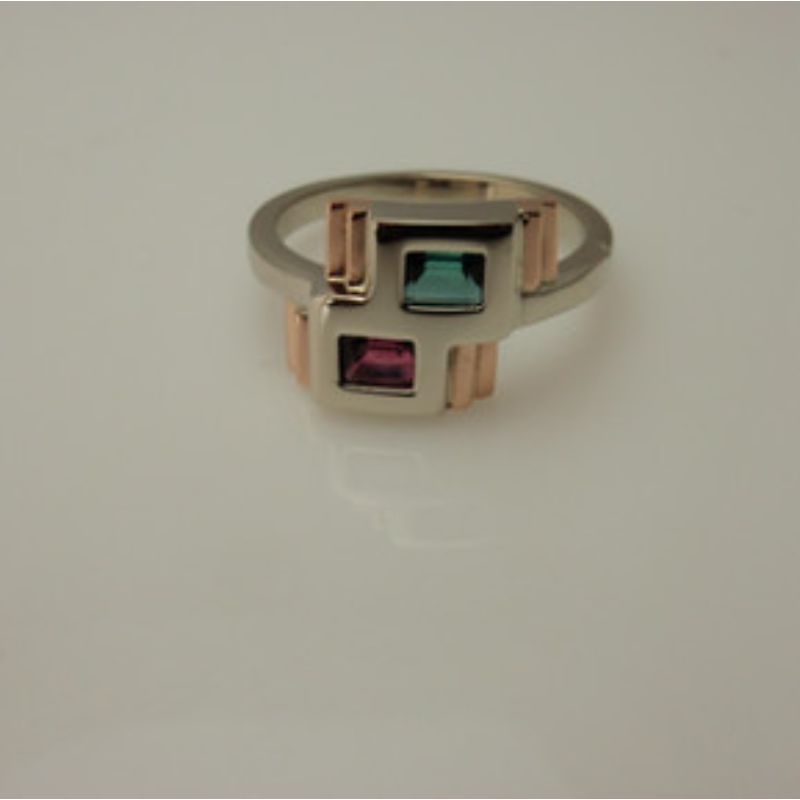 Custom Art Deco Inspired Ring