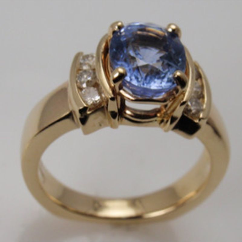 Custom Sapphire & Diamond Ring