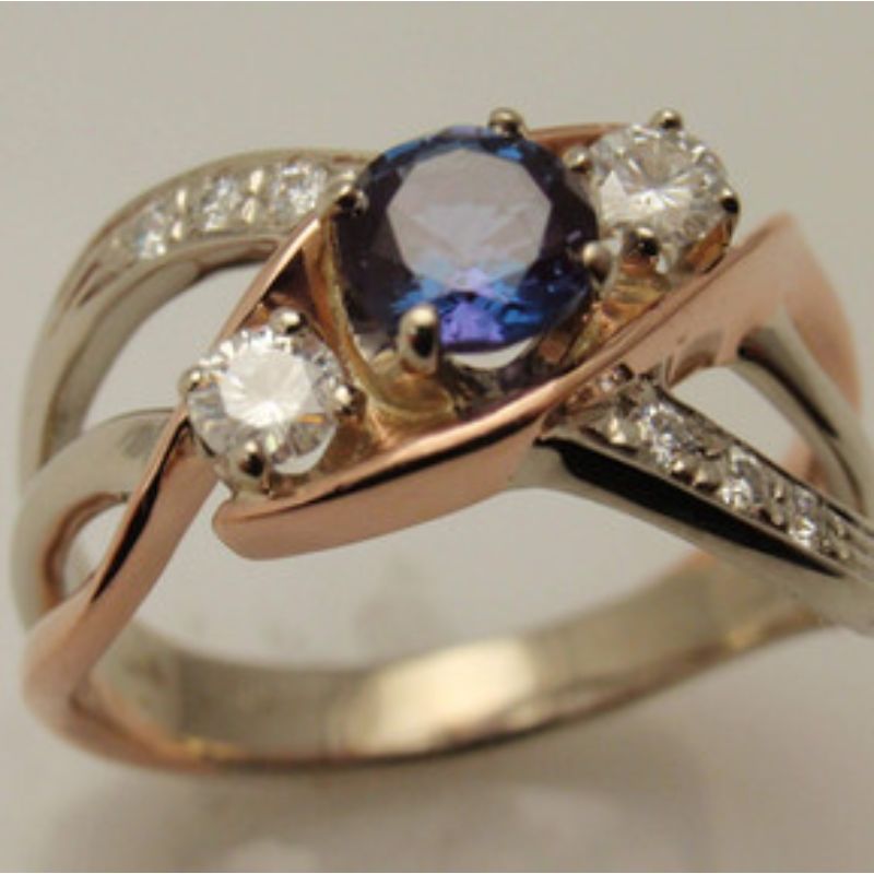 Custom Two-Tone Freefrom Ring