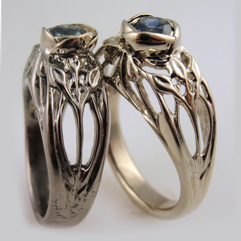 Custom Sapphire Ring Set