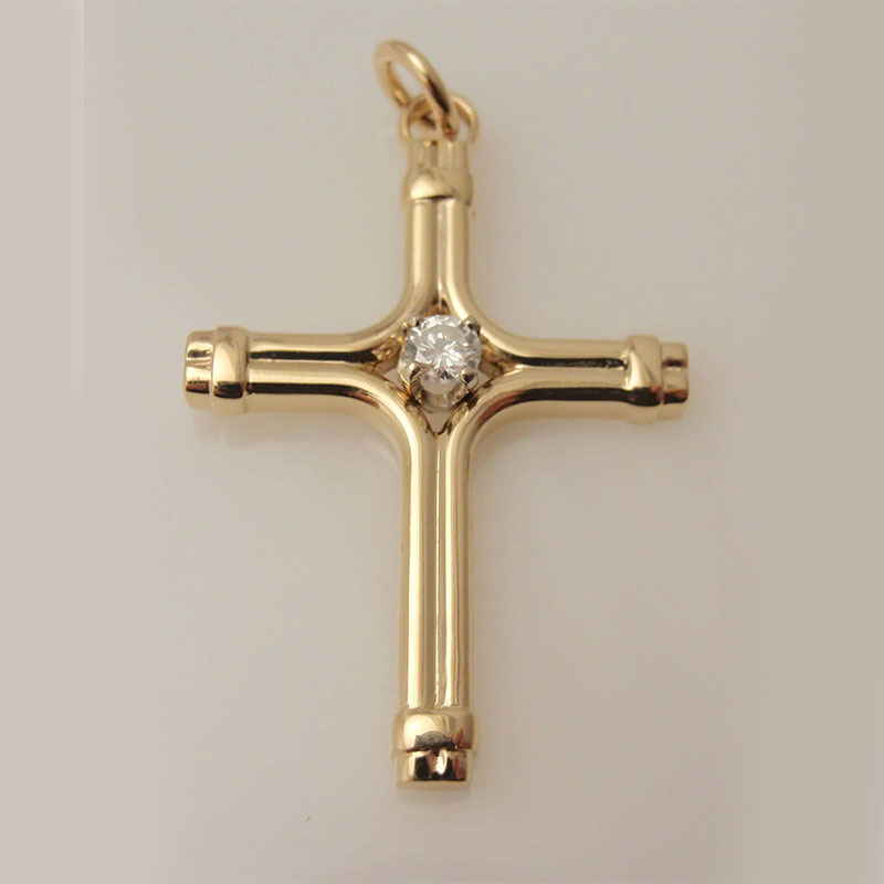 Custom Diamond Cross Pendant
