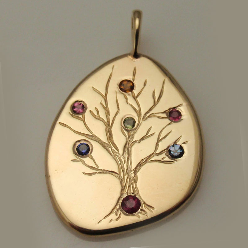 Custom Family Tree Pendant