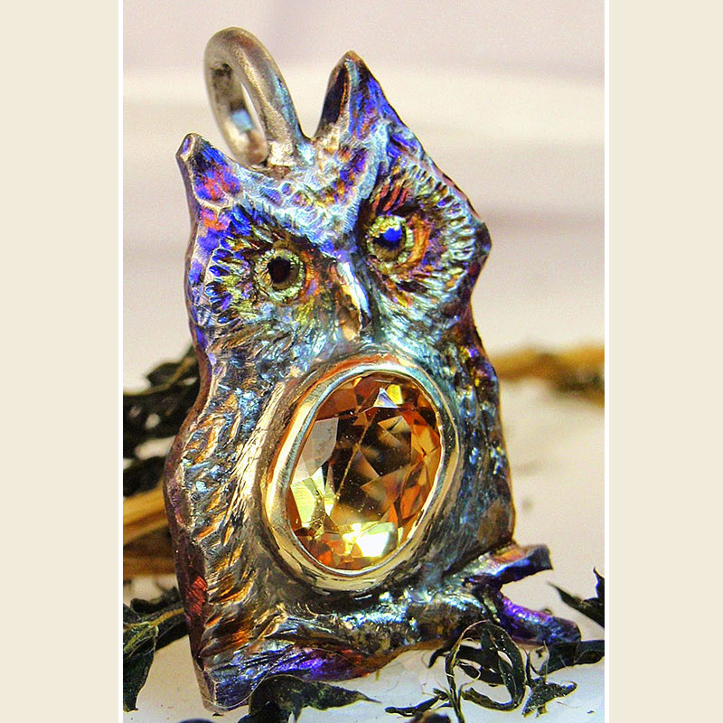 Custom Owl Pendant