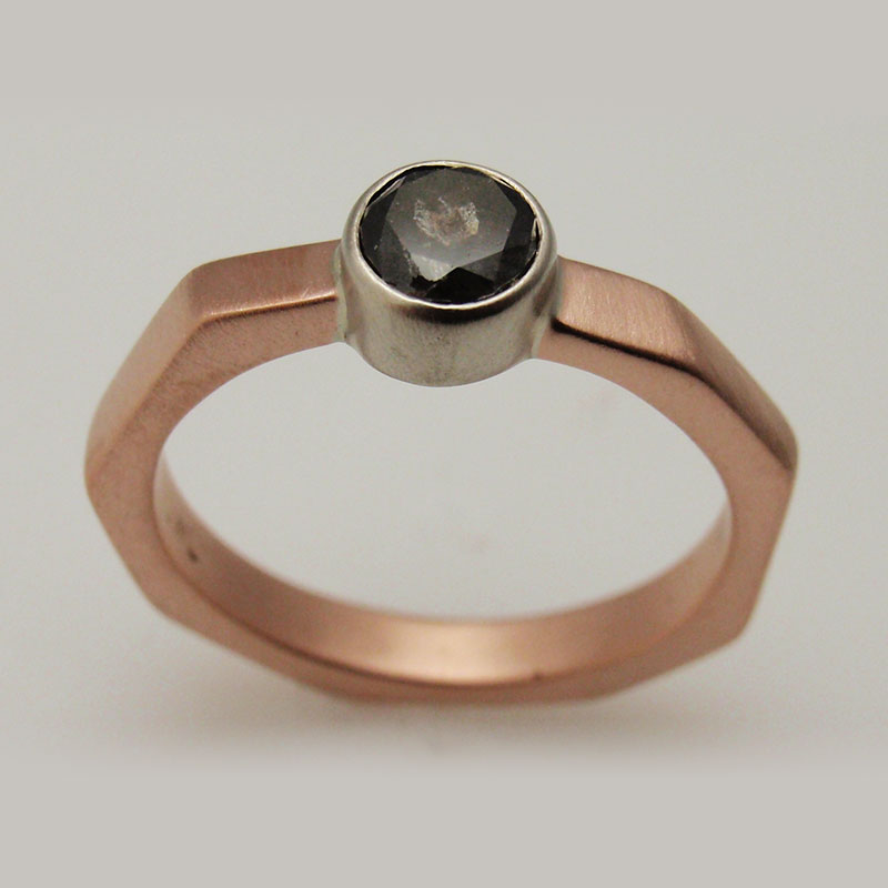 Custom Black Diamond Ring