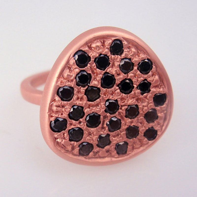Custom Black Diamond Ring