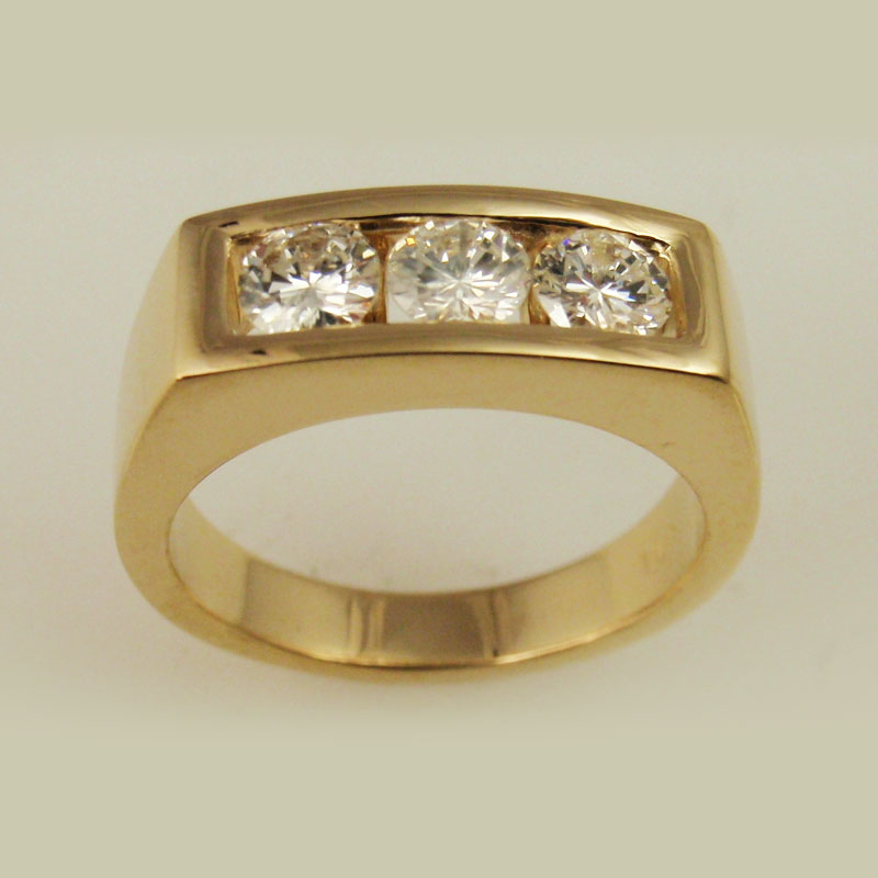 Custom Diamond Channel Band