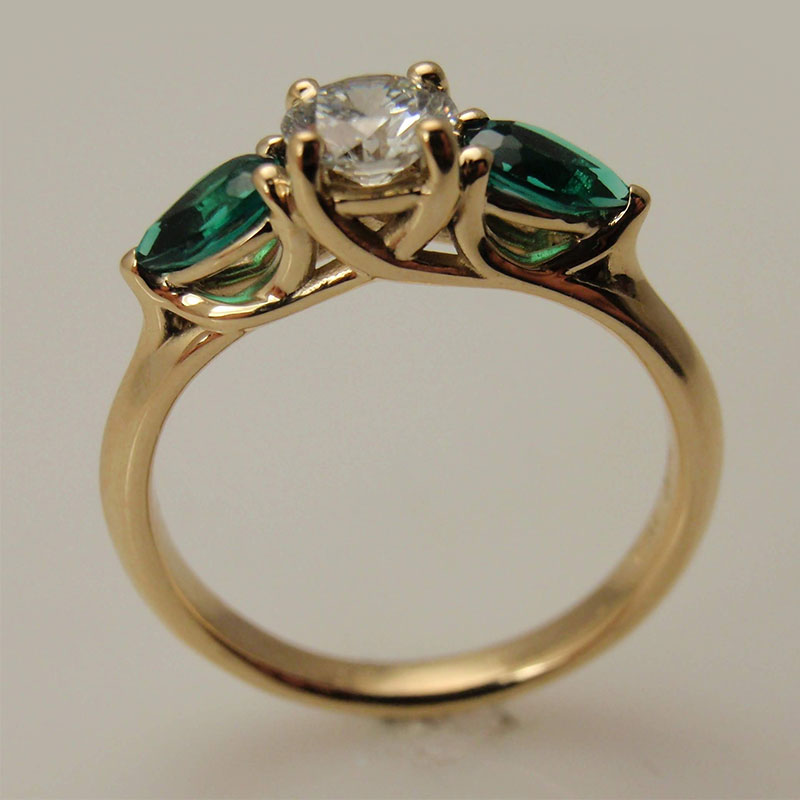 Custom Three Stone Ring