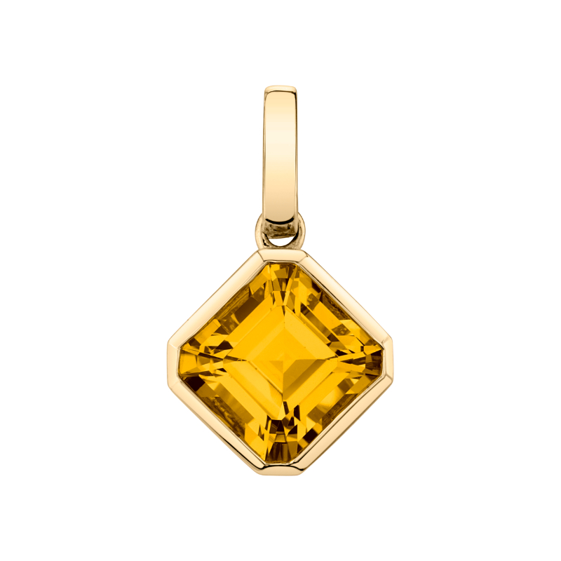 Modern Citrine Pendant