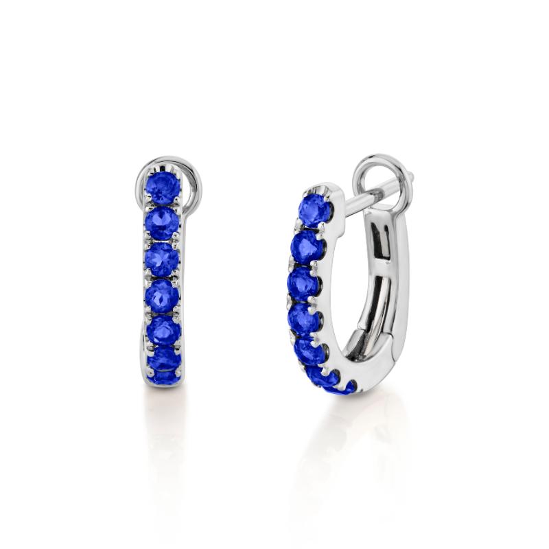 Sapphire Huggie Earrings