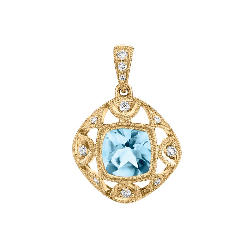 Vintage Aquamarine Pendant