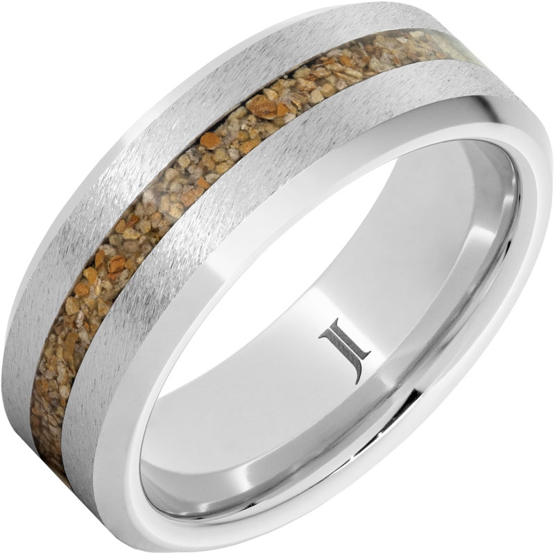 Serinium&reg; Ring with Brown Dinosaur Fossil Bone