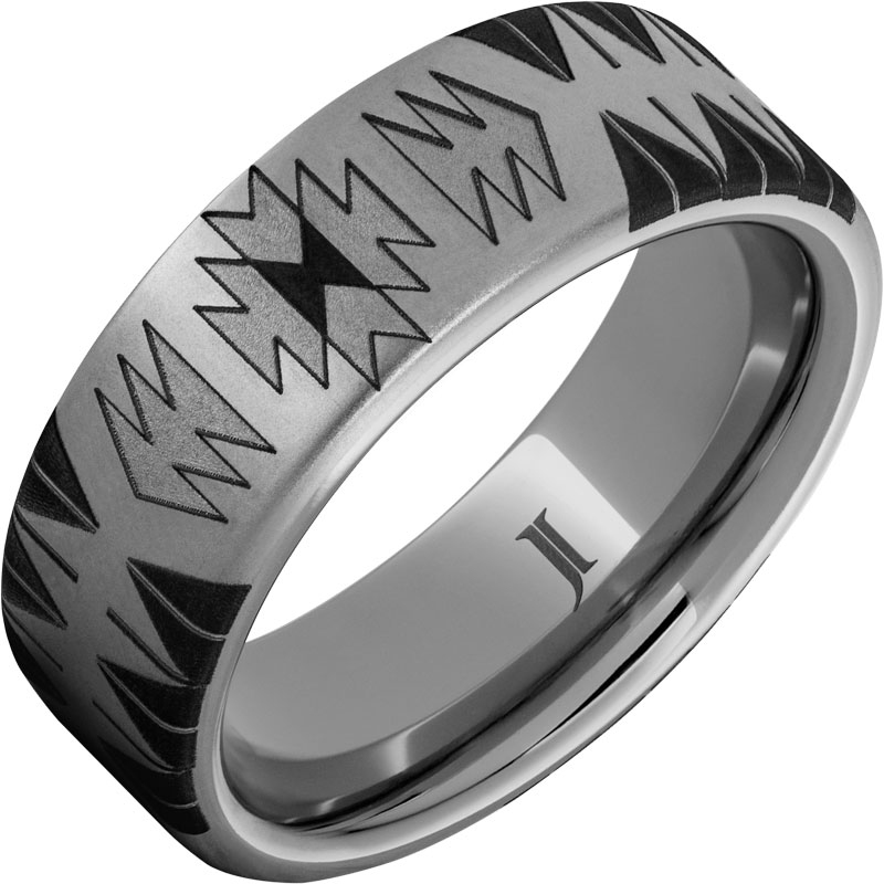 Navajo Blanket Pattern Rugged Tungsten&trade; Ring